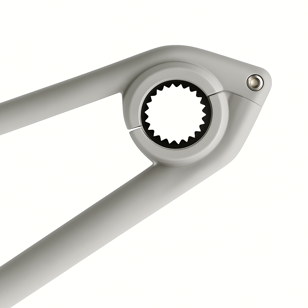 close-up of drpl shower wrench grip teeth – strong non-slip inner jaws prevent slipping during tightening or loosening
